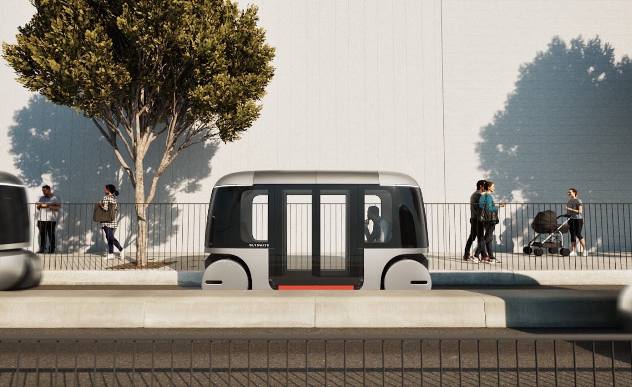 Glydways shuttle at Hilltop Mall